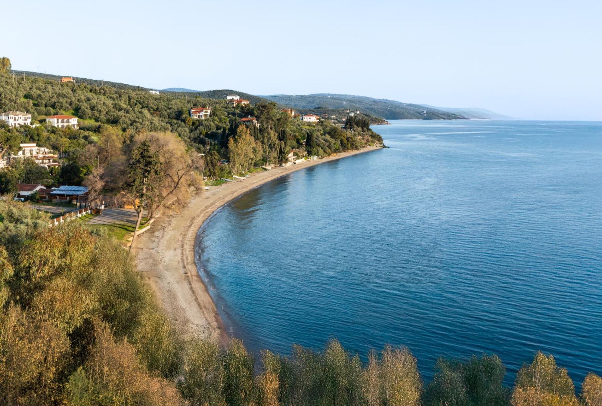 Με Θέα Το Ηλιοβασιλεμα 2 Villa Áfiszosz Kültér fotó